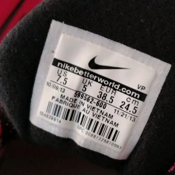 Nike Reax Run 8 Running Athletic Shoes Women's Size 7.5 Pink Silver 599562-600 - Picture 9 of 9